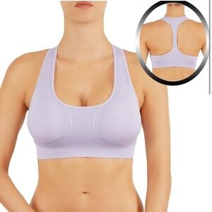 NIP Lavender T-Back High Impact Racerback Padded Push Up Sports Bra